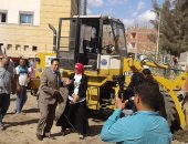 حملة نظافة ورفع القمامة من شوارع قلين بكفر الشيخ