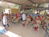 بالصور.. رجال الشرطة يتبرعون بدمائهم لمرضى مستشفى السرطان 57357