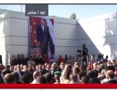 صور السيسي تزين قطاع غزة بالتزامن مع تسلم حكومة الوفاق معابر القطاع