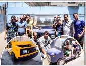 بالصور.. "بلاها توك توك".. شابان ينفذان أول سيارة مصرية.. تكلفتها 30 ألف وصنعوا منها 6 قطع جاهزة للبيع.. أصحاب المشروع لـ"اليوم السابع": توفر أموال الاستيراد.. ونطالب بترخيصها وبدعم حكومى للتوسع فى التصنيع