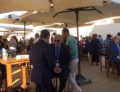 بالصور.. مانويل جوزيه يصل مقر افتتاح منتدى شباب العالم بمدينة شرم الشيخ