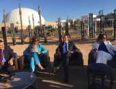 بالصور.. بث مشترك لعدد من القنوات المصرية لمنتدى شباب العالم 