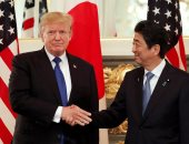 بالصور.. ترامب وآبى يبحثان التجارة والعلاقات الثنائية فى اليابان