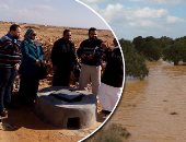 بالصور.. محافظة مطروح تنفذ خطة حصاد مياه الأمطار لاستخدامها فى الزراعة.. إنشاء 406 خزانات آبار جديدة بجانب مئات السدود المنتشرة فى الصحراء.. ومديرية الزراعة تستصلح 210 وديان لزراعتها وتنميتها