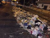 شكوى من تراكم القمامة بشارع محطة ترام سابا باشا فى الإسكندرية