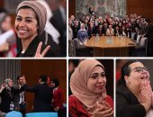 بالصور.. الدموع تعبر عن فرحة المشاركين ببرنامج محاكاة مجلس الأمن بعد إشادة الرئيس.. السيسي للشباب: حسستونا أن الجلسة حقيقية.. ويؤكد: وفد منكم يسلم وثيقة قرارات نموذج المحاكاة بمنتدى شباب العالم للأمم المتحدة