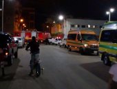 مدير أمن بورسعيد يزور الشرطيين المصابين فى حريق قسم شرطة الزهور