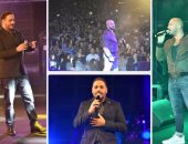 رامى عياش ومحمود العسيلى يتألقان فى حفل كامل العدد