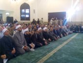 بالصور.. وزير الأوقاف والمفتى ومحافظ المنوفية يفتتحون مسجد لأحد شهداء مذبحة رفح