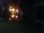 غرق شارع حشاد بعزبة النخل فى مياه الصرف الصحى