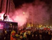 فيديو وصور ..احتفالات عارمة فى شوارع المغرب وتونس بعد التأهل لكأس العالم