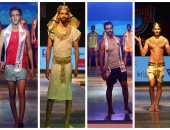 ليلة اختيار أفضل عارض أزياء بمصر.. 10 متسابقين تنافسوا على اللقب.. الاستعراضات بدأت بالمايوهات ووصلت للترنجات.. والعروض الوطنية فرضت نفسها من الفرعونية لتيشيرت محمد صلاح.. وملابس الصيد تبهر لجنة التحكيم.. صور