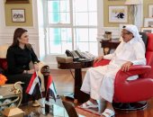 سحر نصر تزور مجموعة الحبتور الإماراتية بدبى بحضور المحامى الدولى خالد أبو بكر.. خلف الحبتور: سعدت باستقبال وزيرة الاستثمار المصرى وناقشنا فرص استثمارية جديدة للمجموعة ونجهز لمشروع ضخم فى مصر بـ8.5 مليار دولار