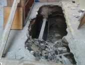 إصلاح هبوط أرضى غرب الاسكندرية والحى يعاين العقارات المجاورة 