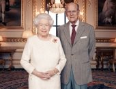الملكة إليزابيث ملكة بريطانيا والملك فيليب يحتفلان بعيد زواجهما الـ70