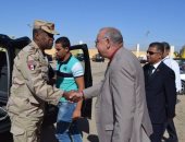 صور.. قائد الدفاع المدنى يتفقد معسكر الإغاثة العاجلة بالوادى الجديد 