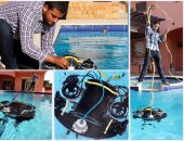 شباب مصريون يبتكرون غواصة آلية تعمل بالتحكم عن بعد