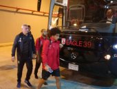 صور.. وصول الأهلى والإسماعيلى لملعب برج العرب