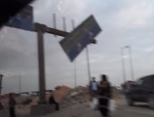قارئ: لافتة إرشادية للمرور مهددة بالسقوط على طريق "القاهرة – الإسماعيلية"