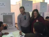 تامر عبد الحميد وأحمد عيد عبد الملك يصوتان فى انتخابات الزمالك