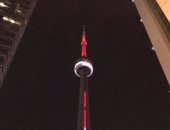 كندا تضئ برج "CN" بألوان العلم المصرى تضامنا مع ضحايا هجوم العريش