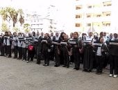 "كلنا سيناء".. وقفة لطالبات بورسعيد تنديداً بالإرهاب.. صور 