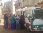 صور ..صحة بنى سويف تنظم قافلة طبية بقريتى تزمنت الشرقية وشريف باشا
