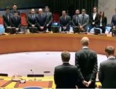 فيديو.. لحظة وقوف مجلس الأمن دقيقة حداداً على أرواح شهداء مسجد الروضة