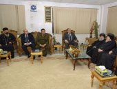 مطارنة سوهاج يقدمون واجب العزاء للمحافظ فى شهداء مسجد الروضة(فيديو)