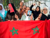 صور.. تظاهرات لأسر مهاجرين مغاربة احتجزوا فى ليبيا تطالب بعودتهم