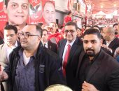 فيديو وصور.. وصول طاهر والخطيب إلى النادى الأهلى لاستقبال الأعضاء