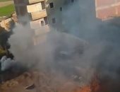 قارئ يشكو من حرق القمامة أمام كلية الهندسة جامعة حلوان