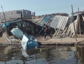 المسطحات المائية تشن حملة لإزالة شوادر سمك مخالفة بالدقهلية