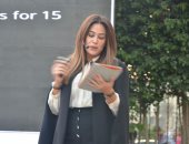 صور.. هند صبرى تتحدث عن "مشروع طيارة" مع طلبة الجامعة الأمريكية