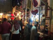 صور.. الآلاف يحتفلون بالليلة الختامية لمولد الشيخ عمران بأسيوط 