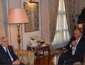  سامح شكرى يستقبل المبعوث الأممى الخاص إلى ليبيا بمقر وزارة الخارجية