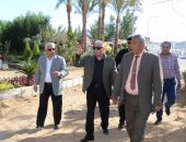 محافظ جنوب سيناء يتفقد تطوير المشاية ومتحف النباتات بشارع السلام