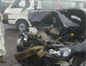 إصابة 5 أشخاص فى انقلاب سيارة ملاكى على طريق بنى سويف - الزعفرانة