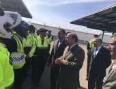 وصول مساعدى الوزير للشرطة المتخصصة والمرور مقر مؤتمر التطور المرورى بمدينة نصر