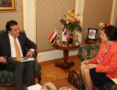 وزير التعليم العالى يستقبل سفيرة جمهورية التشيك بالقاهرة