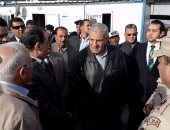 صور.. إبراهيم محلب: سعيد بمستوى تطهير بحيرة المنزلة 