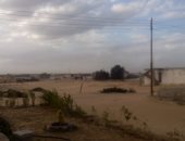 موجة من الرياح والعواصف المحملة بالأتربة تضرب شمال سيناء "صور"