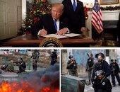 القدس لن تكون "أورشليم".. بعد قرار "ترامب" مسيرات غضب تجتاح الأراضى المحتلة.. إحراق صورة الرئيس الأمريكى ومواجهات عنيفة بين الفلسطينين وقوات الاحتلال.. وموسوعة ويكيبيديا تنفى تعديل وضع المدينة المقدسة "صور" 