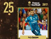 الكرة الذهبية.. بنزيما فى المركز الـ25.. وكوتينيو يتقاسم الـ29 مع ميرتينز