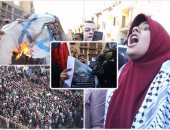 احتجاجات ضد قرار ترامب نقل السفارة للقدس عقب صلاة الجمعة بالأزهر