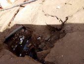 أهالى بنى مزار فى المنيا يحذرون من كارثة بعد هبوط أرضى