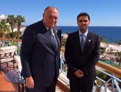 شكرى يبحث مع وزير مالية الوفاق الليبية الوضع الاقتصادي والسياسي فى ليبيا