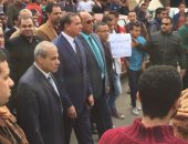 صور.. مسيرة سلمية بجامعة سوهاح للتنديد بنقل السفارة الأمريكية للقدس