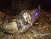 العناية الإلهية تنقذ مخطط أحمال يد الزمالك بعد انقلاب سيارته