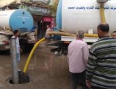 السيطرة على كسر مفاجئ بماسورة مياه أدى لانفجار خط الطرد الرئيسى ببنها